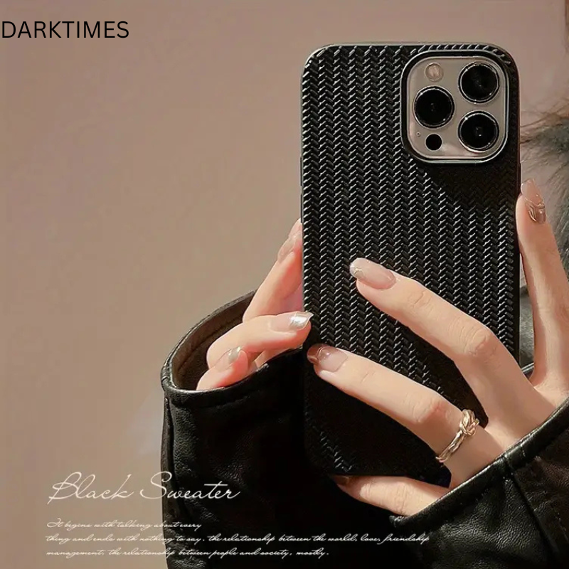 Woven Pattern Silicone Phone Case – Soft & Stylish Full Protection for iPhone 7–16 Series (X/XS/11/12/13/14/15/16/Pro/Pro Max)