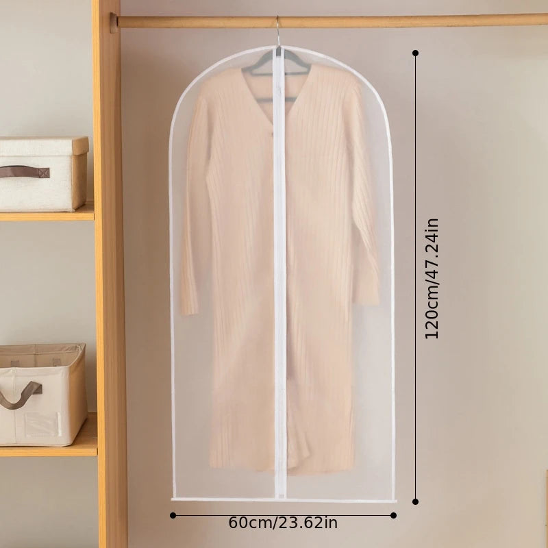 4-Pack Premium Dust-Proof Suit Covers – Garment Bags for Suits, Coats & Dresses