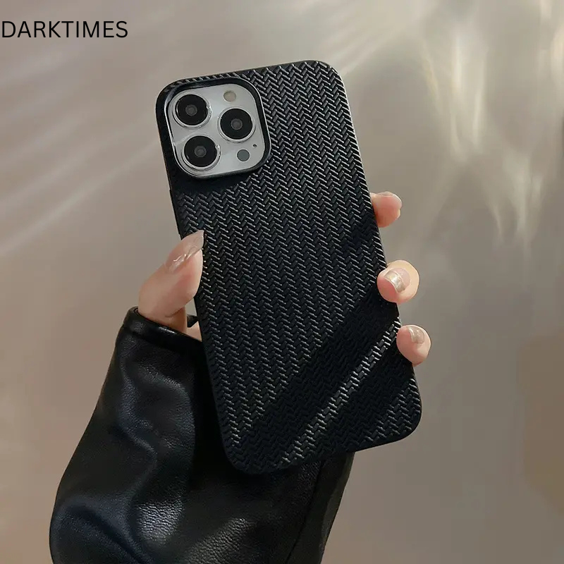 Woven Pattern Silicone Phone Case – Soft & Stylish Full Protection for iPhone 7–16 Series (X/XS/11/12/13/14/15/16/Pro/Pro Max)